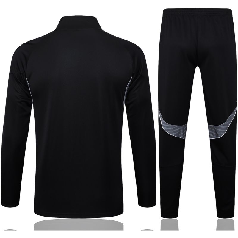 Mens Real Madrid Jacket + Pants Training Suit Black 2025/26