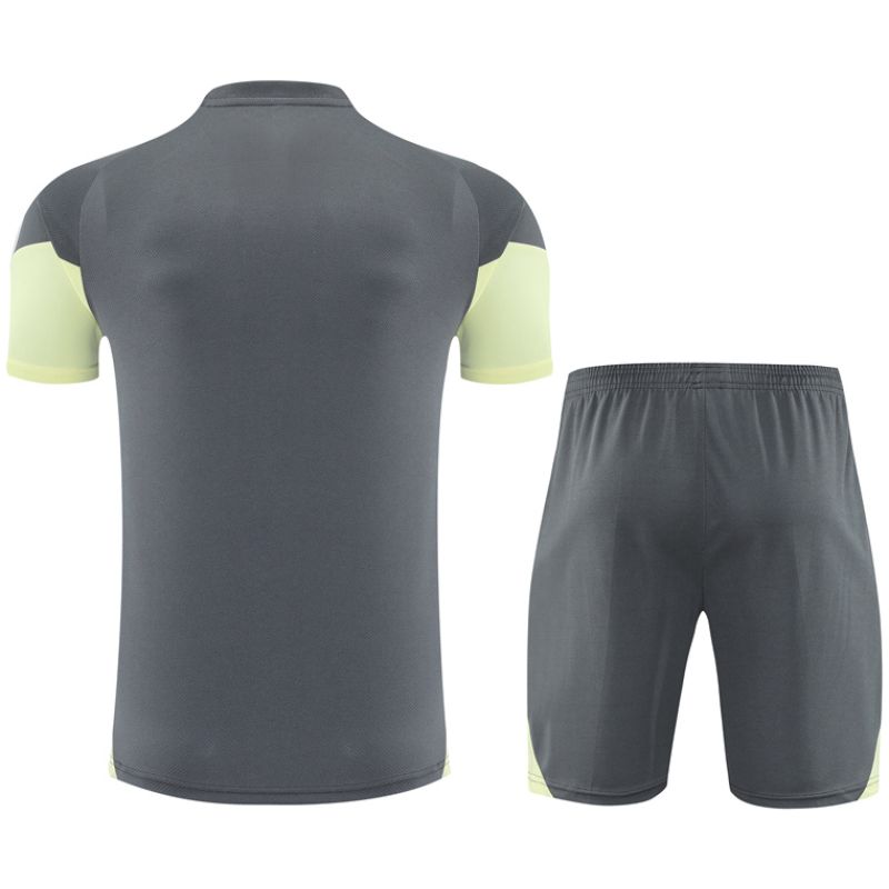 Mens Real Madrid Short Training Suit Grey 2025/26