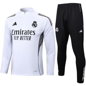 Mens Real Madrid Training Suit White 2025/26