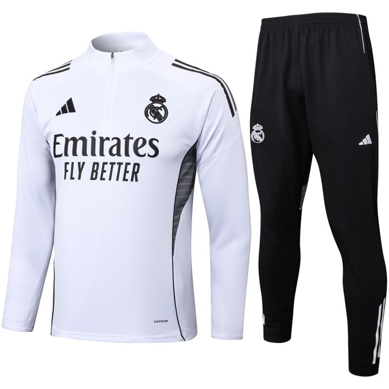 Mens Real Madrid Training Suit White 2025/26