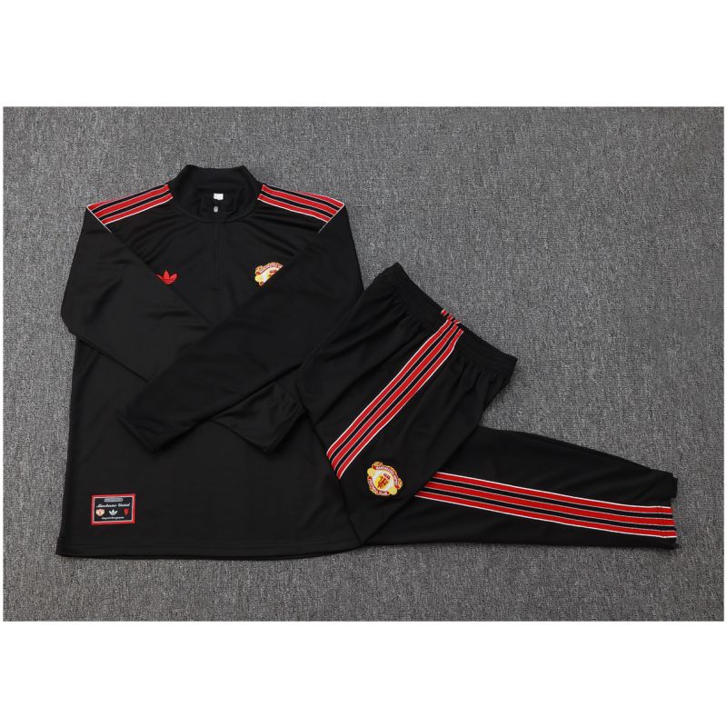 Kids Manchester United Training Suit Black 2025/26