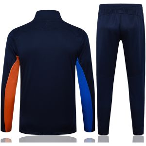 Mens Olympique Marseille Jacket + Pants Training Suit Grey 2025/26