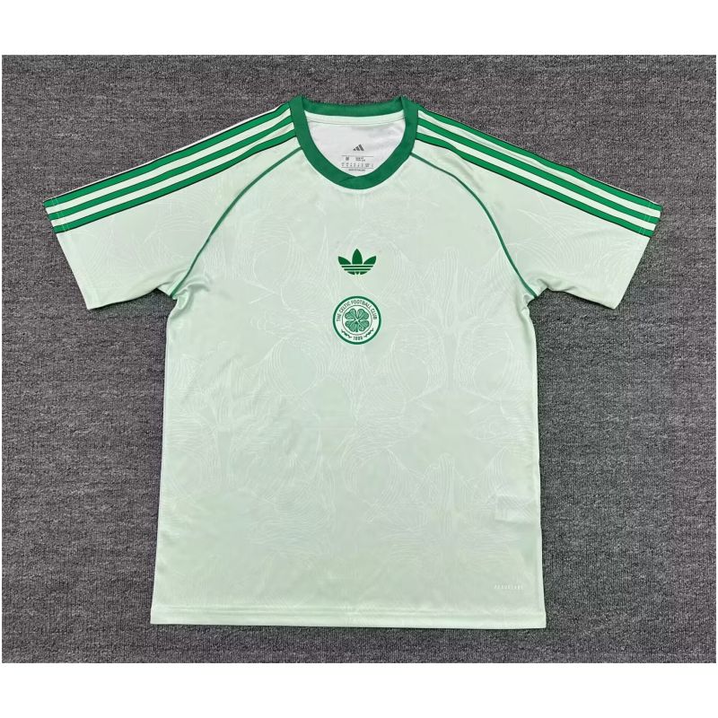 Mens Celtic FC Short Training Green Jersey 2025/26