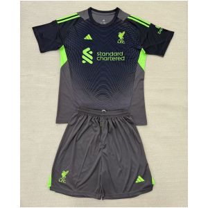 Kids Liverpool Goalkeeper Black Jersey 2025/26