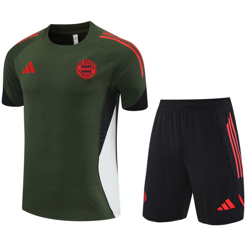 Mens Bayern Munich Short Training Suit Green 2025/26