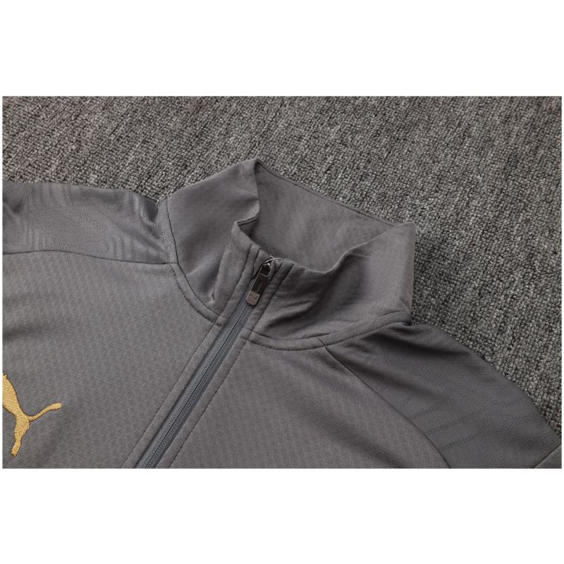 Mens AC Milan Jacket + Pants Training Suit Grey 2025/26