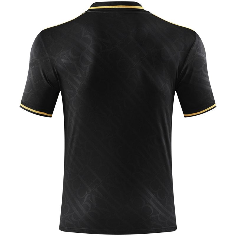 Mens Real Madrid Polo Shirt Black 2025/26
