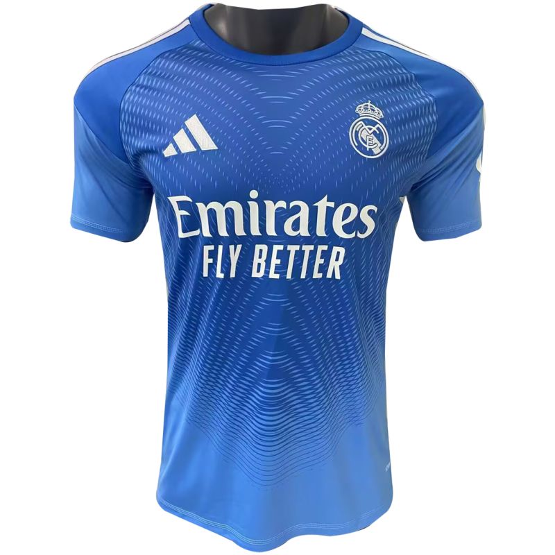 Mens Real Madrid Goalkeeper Blue Jersey 2025/26