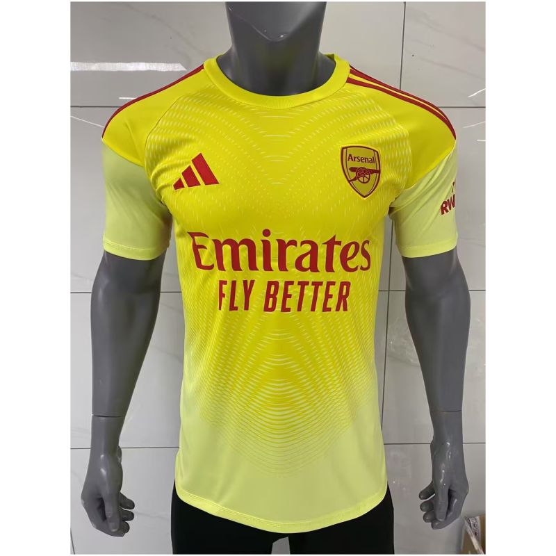 Mens Arsenal Goalkeeper Yellow Jersey 2025/26