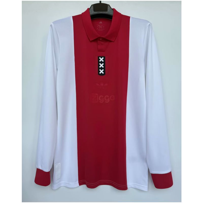 Mens Ajax 125th Anniversary Red Jersey Long Sleeve