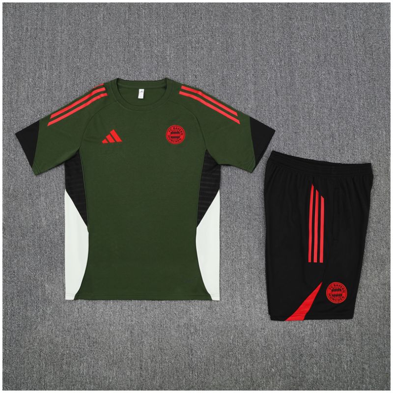 Kids Bayern Munich Short Training Suit Green 2025/26