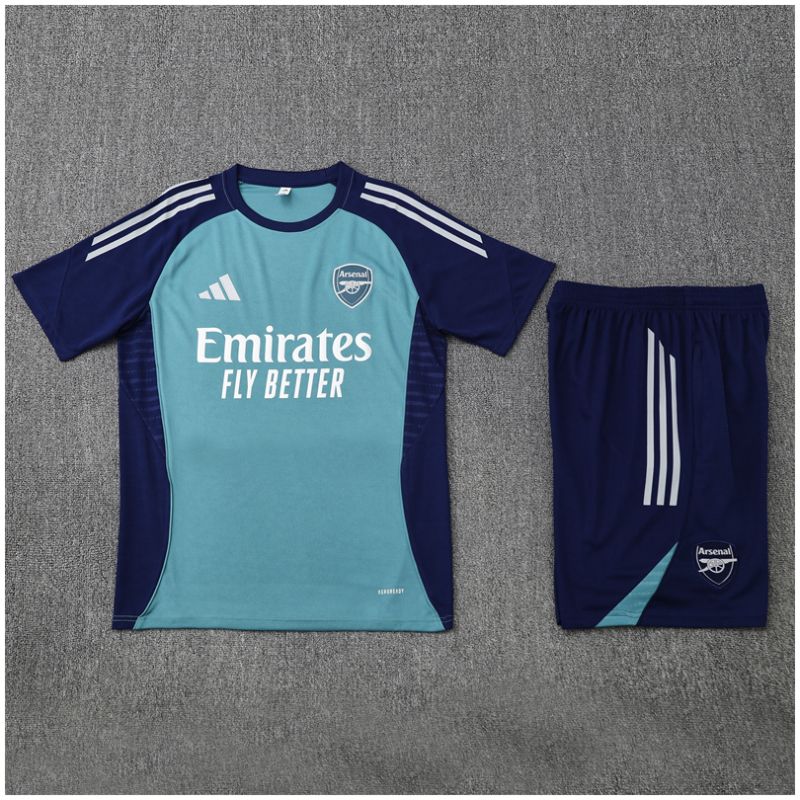 Kids Arsenal Short Training Suit Lake Blue 2025/26