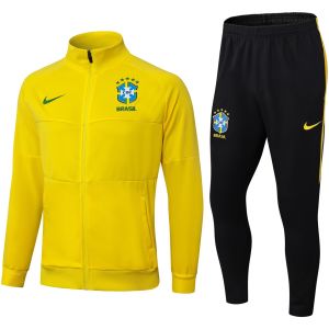 Mens Brazil Jacket + Pants Training Suit Yellow 2025
