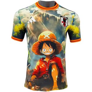 Mens Japan Special Edition King of Pirates Luffy Green Jersey 2025