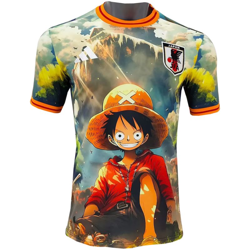 Mens Japan Special Edition King of Pirates Luffy Green Jersey 2025