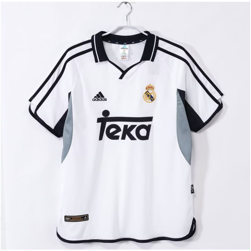 Mens Real Madrid Retro Home Jersey 2000/01
