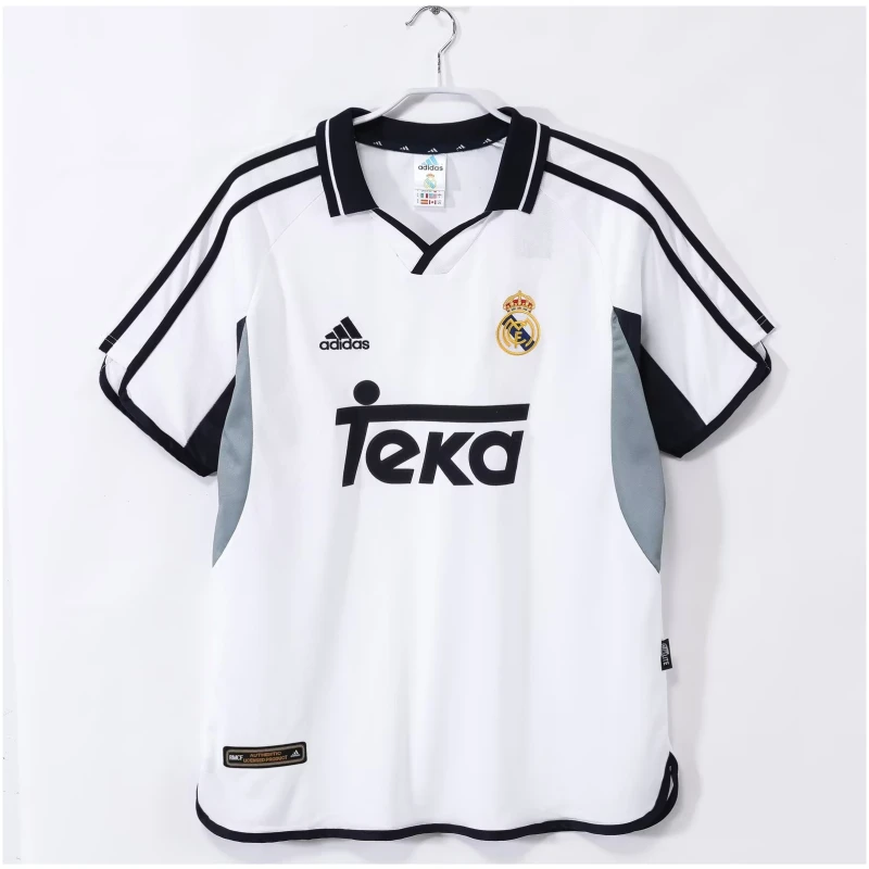 Mens Real Madrid Retro Home Jersey 2000/01