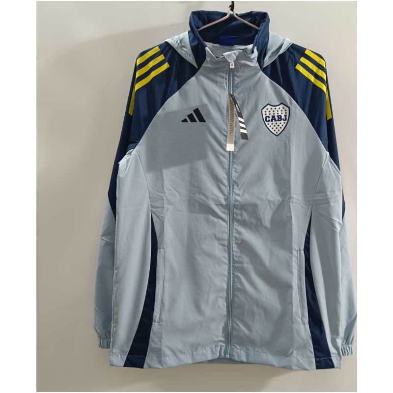 Mens Boca Juniors All Weather Windrunner Jacket Grey 2025/26