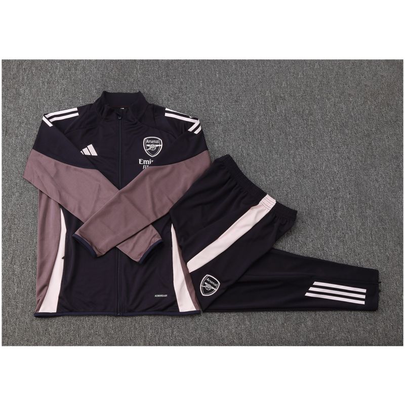 Kids Arsenal Jacket + Pants Training Suit Grey 2025/26
