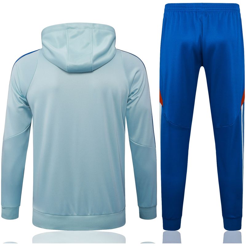 Mens Spain Hoodie Sweatshirt + Pants Training Suit Light Blue 2025