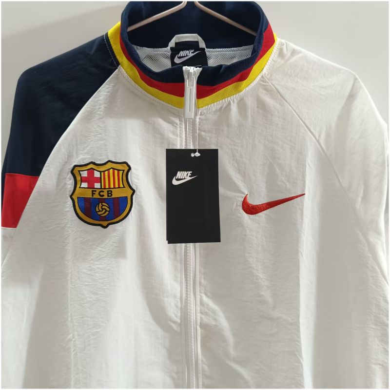 Mens Barcelona All Weather Windrunner Jacket White Classic
