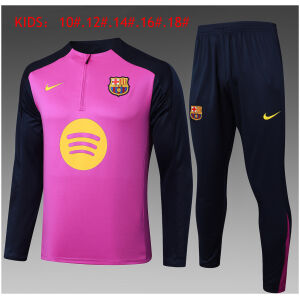 Kids Barcelona Training Suit Purple 2025/26