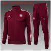 Kids Bayern Munich Jacket + Pants Training Suit Burgundy 2025/26