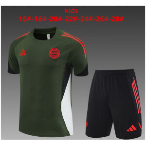 Kids Bayern Munich Short Training Suit Green 2025/26