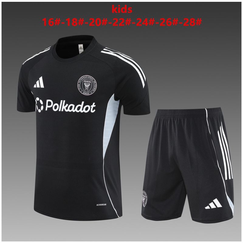 Kids Inter Miami C.F. Short Training Suit Black 2025/26