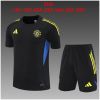 Kids Manchester United Short Training Suit Black 2025/26