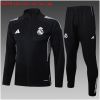 Kids Real Madrid Jacket + Pants Training Suit Black 2025/26