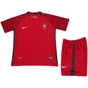 Kids Retro Portugal Home Jersey 2016