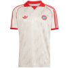 Mens Adidas Originals Bayern Munich Jersey 3 Stripes Pure Cotton White Shirt 2025/26 - Match