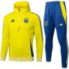 Mens Ajax Hoodie Sweatshirt + Pants Training Suit Yellow 2025/26