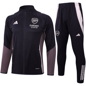 Mens Arsenal Jacket + Pants Training Suit Dark Grey 2025/26