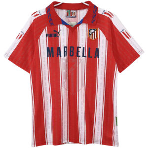 Mens Atletico Madrid Retro Home Jersey 1995/96