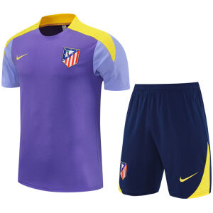 Mens Atletico Madrid Short Training Suit Purple 2025/26
