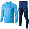 Mens Barcelona Jacket + Pants Training Suit Light Blue 2025/26