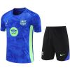 Mens Barcelona Short Training Suit Blue 2025/26