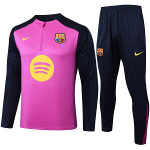 Mens Barcelona Training Suit Purple 2025/26