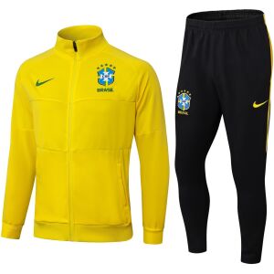 Mens Brazil Jacket + Pants Training Suit Yellow 2025
