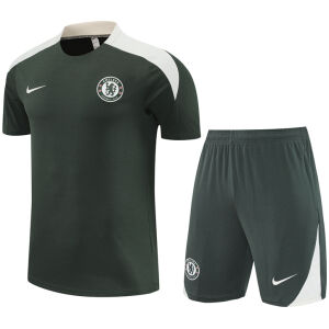 Mens Chelsea Short Training Suit Dark Green 2025/26
