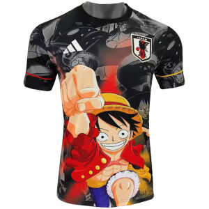 Mens Japan Special Edition King of Pirates Luffy Black Jersey 2025 Mens Japan Special Edition King of Pirates Luffy Black Jersey 2025