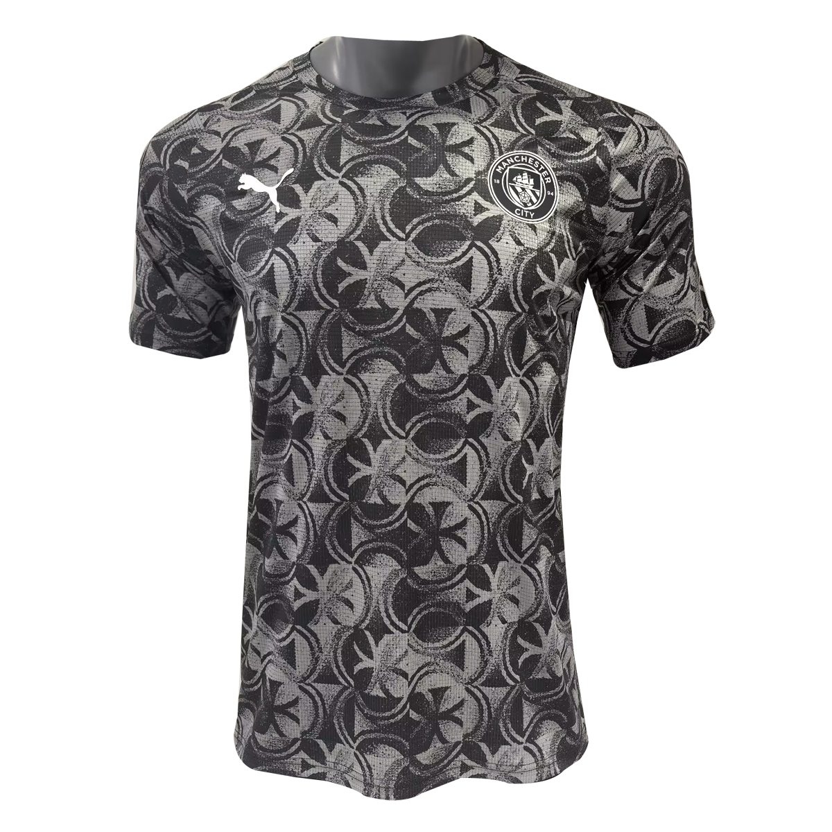 Mens Manchester City Short Training Grey – Black Jersey 2025/26