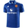 Mens Manchester United Polo Shirt Blue 2025/26