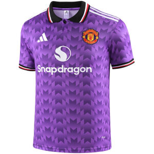 Mens Manchester United Polo Shirt Purple 2025/26