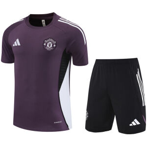 Mens Manchester United Short Training Suit Purple 2025/26