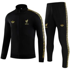 Mens Mexico Jacket + Pants Training Suit Black 2025