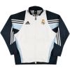 Mens Real Madrid Allwetter Windrunner Jacke weiß - schwarz klassisch