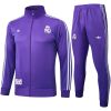 Mens Real Madrid Jacket + Pants Training Suit Purple 2025/26
